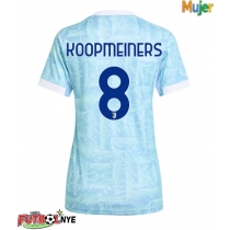 Camiseta Juventus Teun Koopmeiners #8 Visitante Equipación para mujer 2025-26 manga corta